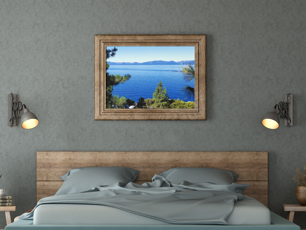 Lake Tahoe Alpine Landscape Fine Art Print | Deep Blue Water Wall Art