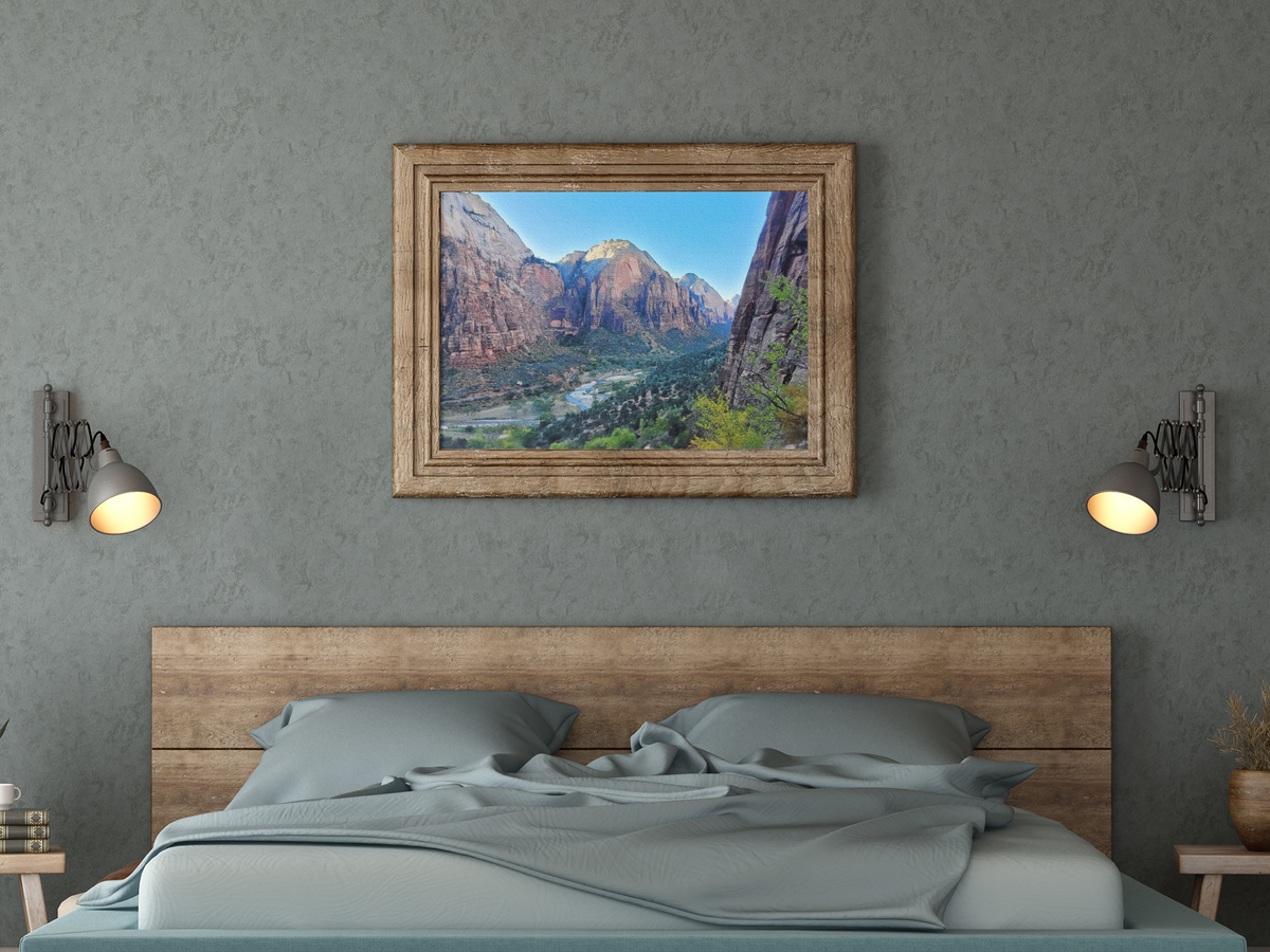 Zion National Park Canyon Print | Virgin River Valley Wall Art | Red Rock Canyon Print | American Southwest Landscape Photography
