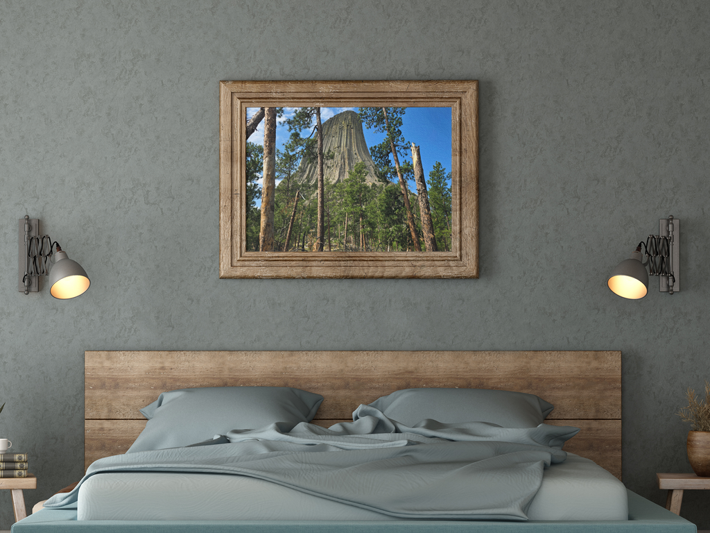 Devils Tower National Monument Photography Print | Wyoming Forest Landscape Wall Art