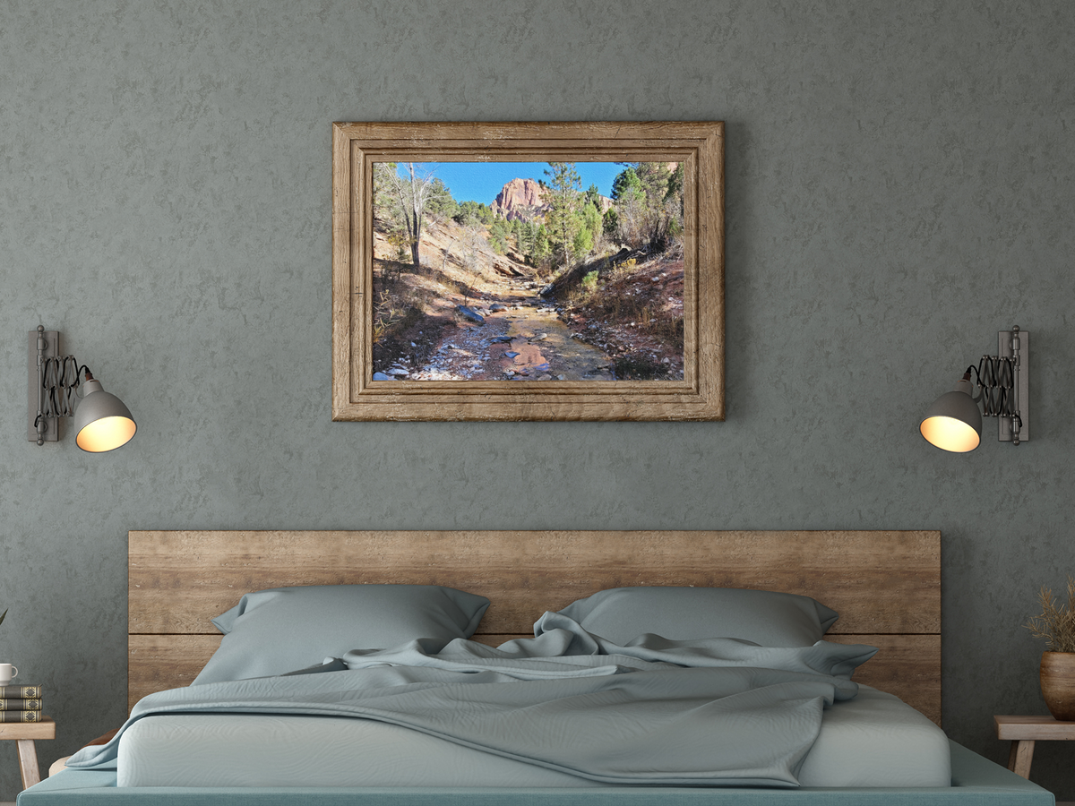 Kolob Canyons Creek Fine Art Print | Zion National Park Red Rock Landscape Photography