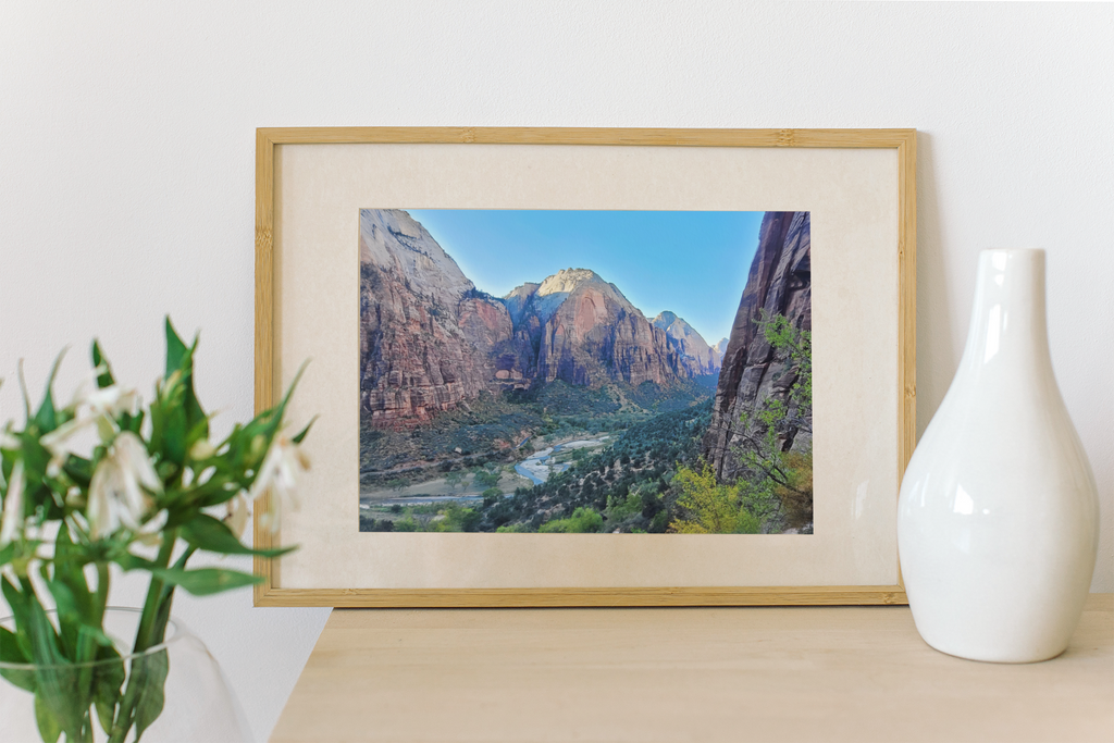 Zion National Park Canyon Print | Virgin River Valley Wall Art | Red Rock Canyon Print | American Southwest Landscape Photography