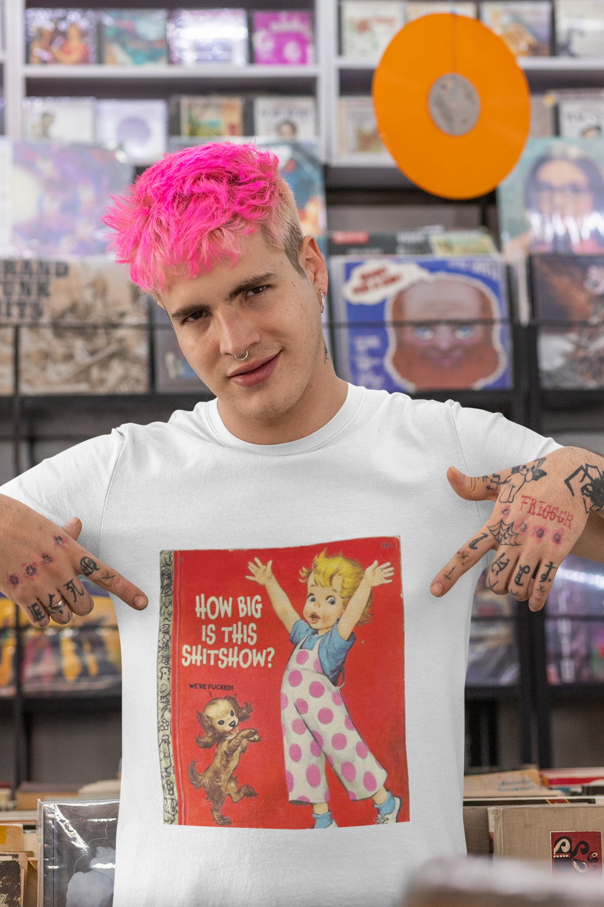 How Big Is This Shitshow Funny Vintage Children's Book T-Shirt | Sarcastic Graphic Tee