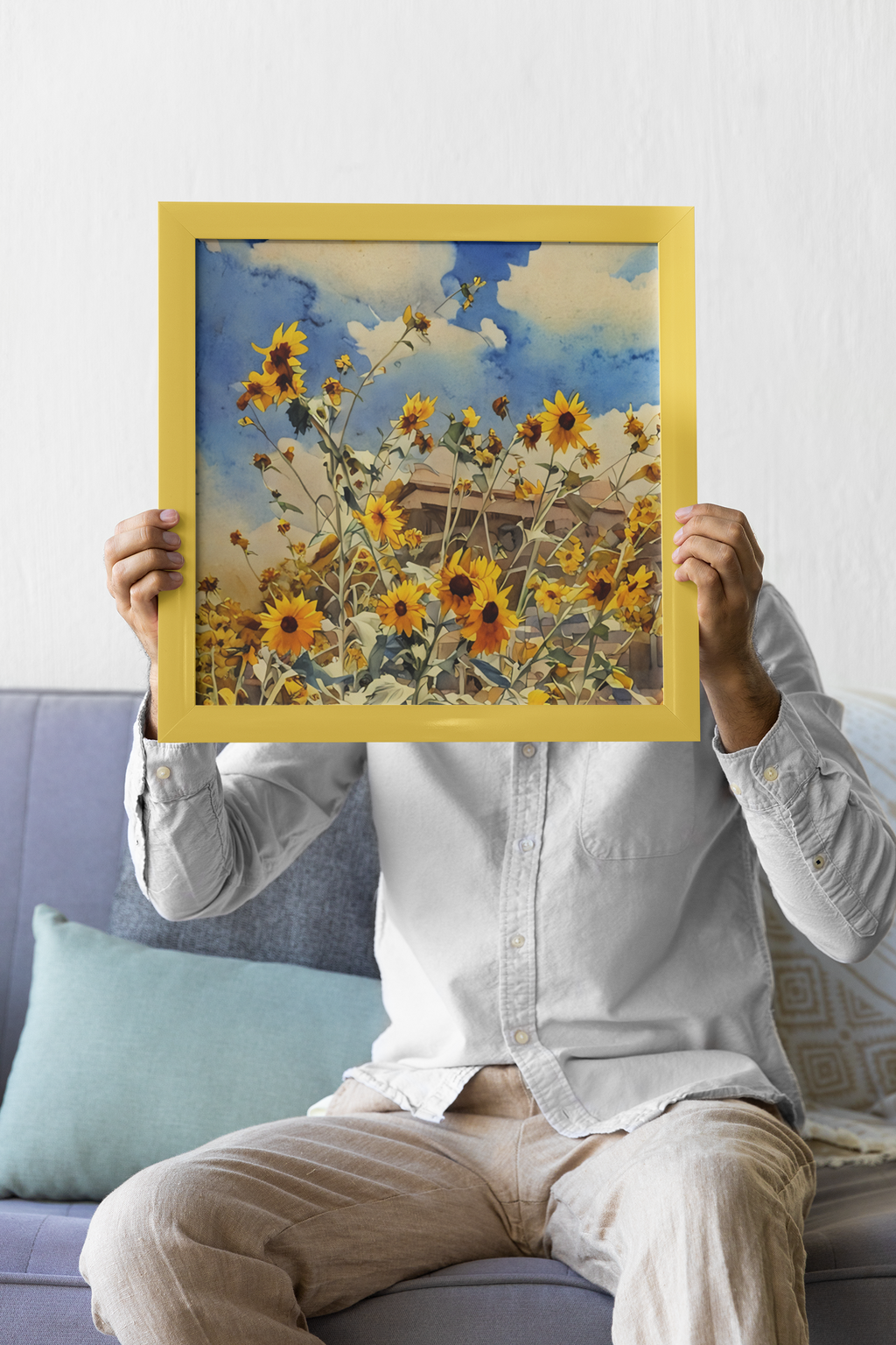 Sunflower Wall Art Printable - Flower Wall Decor - Instant Download- Instant Art Print Botanical Art - Digital Download