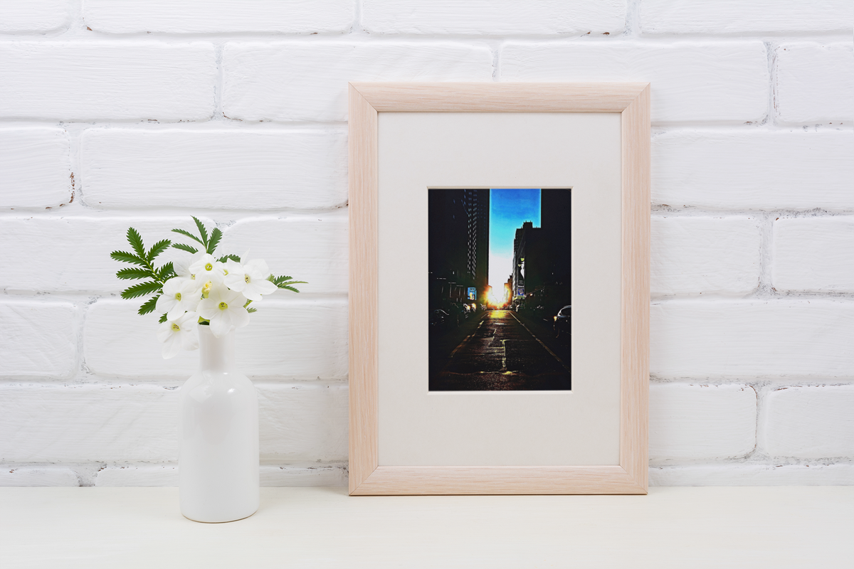 Manhattanhenge NYC Sunset Street Fine Art Photography Print
