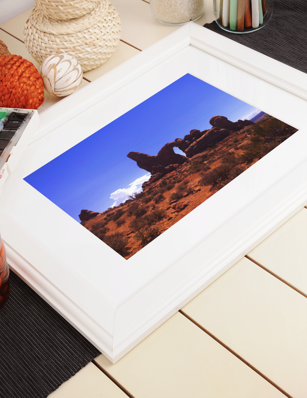 Arches National Park Turret Arch Wall Art | Utah Red Rock Landscape Fine Art Print