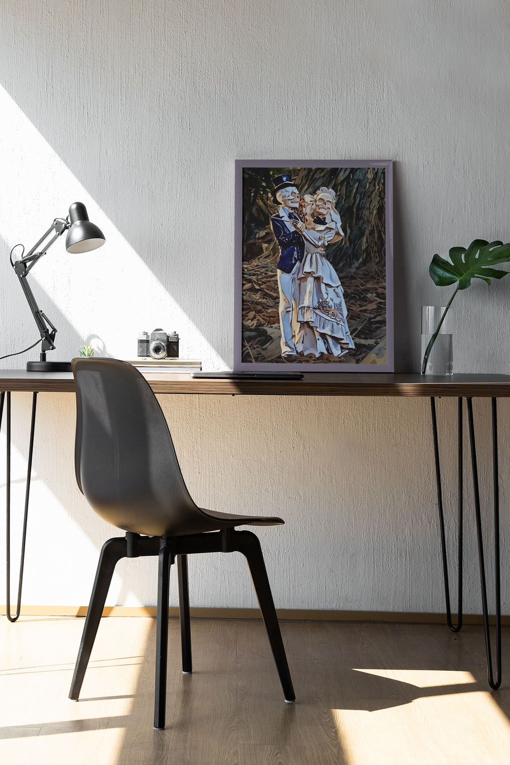 Dia de los Muertos Skeleton Couple Fine Art Print